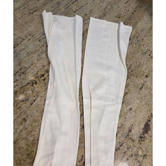 Vintage Womens Size M white Nylon Formal 22" Long Opera Gloves *missing buttons* - Picture 5 of 16